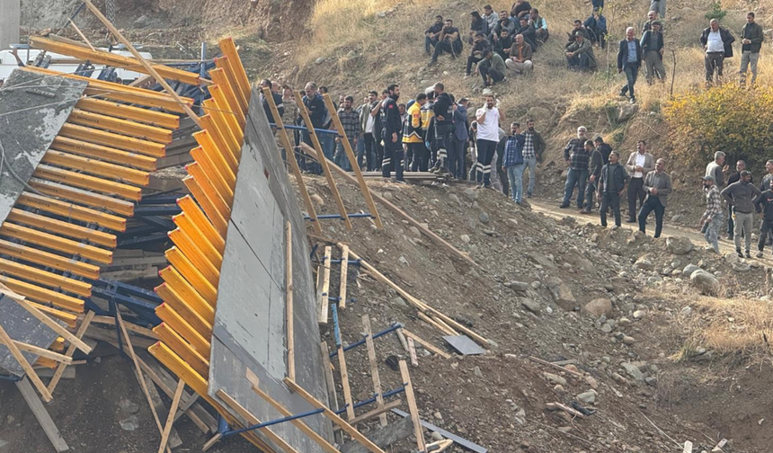 Diyarbakır'da Korkutan Kaza: Viyadük İnşaatı Çöktü