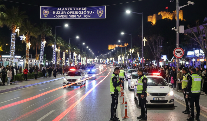Alanya’da Yılbaşı İçin Üst Düzey Güvenlik: Uygulamalar Kesintisiz
