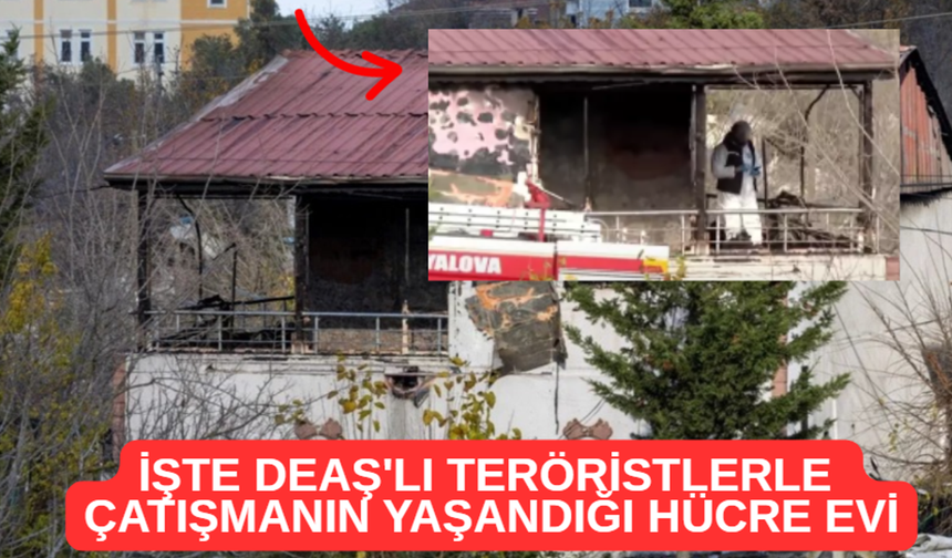 Yalova'da Terör*stlerle Çatışmanın Yaşandığı Hücre Evi Görüntülendi
